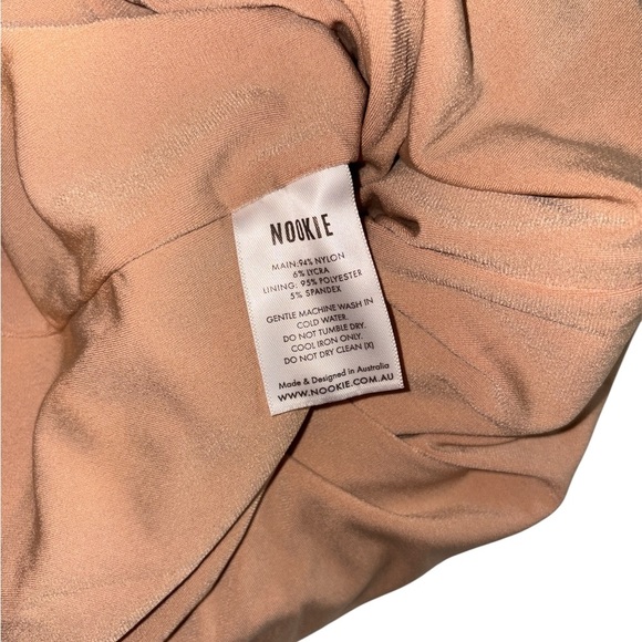 Nookie Vision Mini Dress Ruched Mesh Long Sleeve Black Size Small NWT - Picture 8 of 10